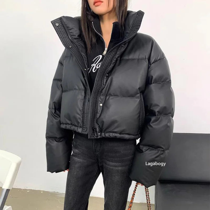 WinterShield - Thick PU Duck Down Jacket