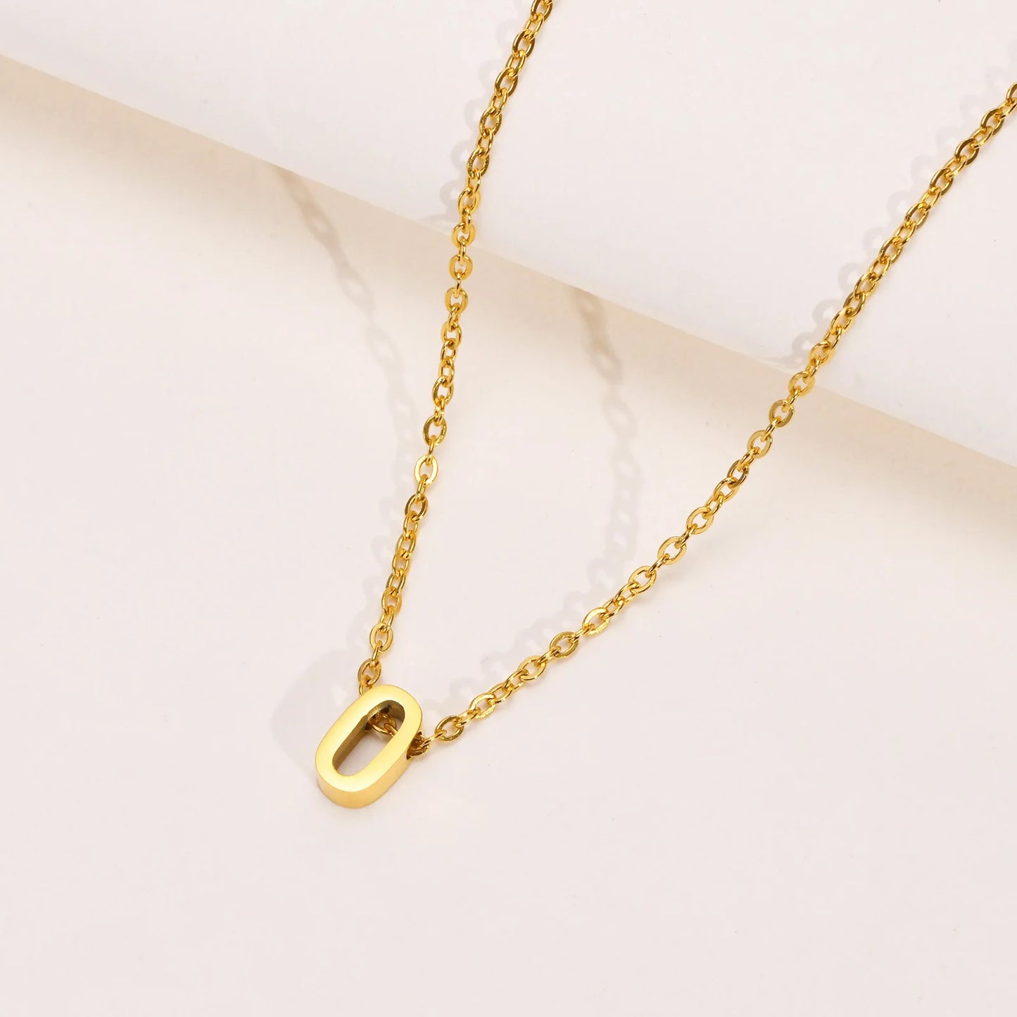 Vnox Gold Initial Necklace